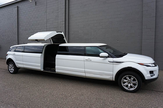 stretch limousine with jet door