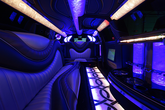 stretch limousines disco floor