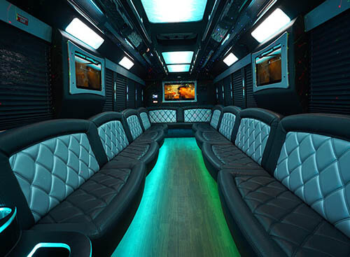 party/limo bus interior
